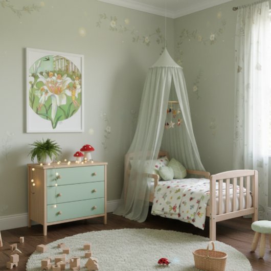  illustratie Thumbelina door Elsa Beskow Poster