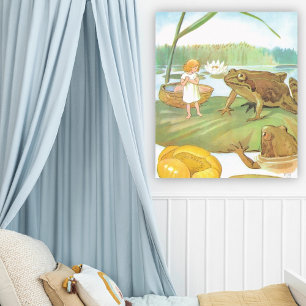  illustratie Thumbelina door Elsa Beskow Poster