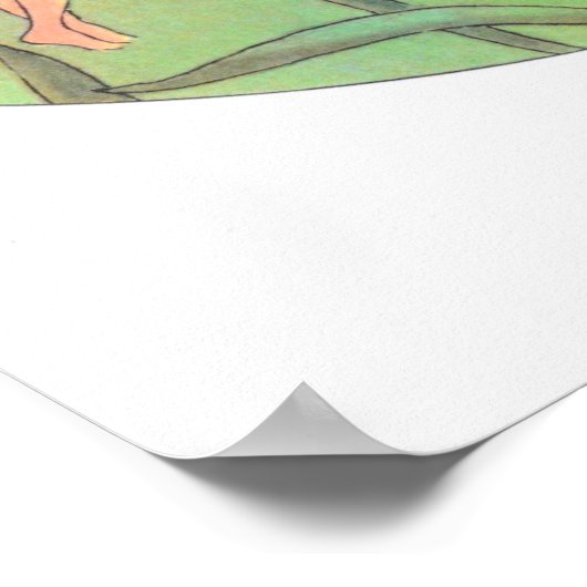  illustratie Thumbelina door Elsa Beskow Poster (Hoek)