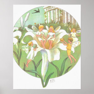  illustratie Thumbelina door Elsa Beskow Poster