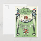 illustratie, Tovenaar van Oz, Emerald City Briefkaart (Voorkant / Achterkant)