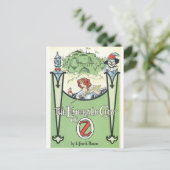 illustratie, Tovenaar van Oz, Emerald City Briefkaart (Staand voorkant)