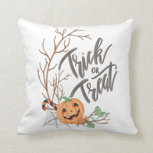 Illustratie trick or treat kussen