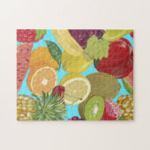 Illustratie tropische vruchten legpuzzel (Horizontaal)