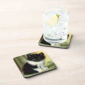  illustratie Tuxedo Kitten Bier Onderzetter (Rechterzijde)