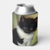 illustratie Tuxedo Kitten Blikjeskoeler (Blikje Voorkant)