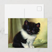 illustratie Tuxedo Kitten Briefkaart (Voorkant / Achterkant)