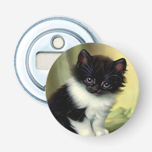  illustratie Tuxedo Kitten Button Flesopener