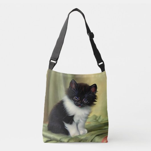illustratie Tuxedo Kitten Crossbody Tas (Voorkant)