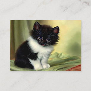  illustratie Tuxedo Kitten Informatiekaartje