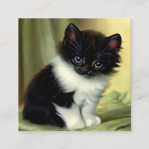 illustratie Tuxedo Kitten Informatiekaartje