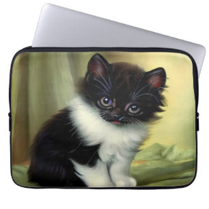  illustratie Tuxedo Kitten Laptop Sleeve