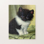 illustratie Tuxedo Kitten Legpuzzel (Verticaal)