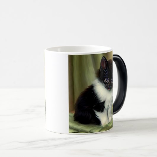 illustratie Tuxedo Kitten Magische Mok (Voorkant rechts)