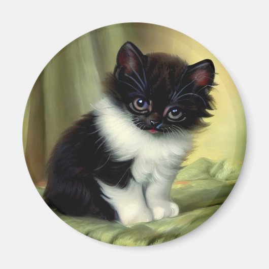 illustratie Tuxedo Kitten Magneet (Voorkant)