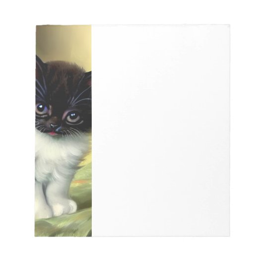 illustratie Tuxedo Kitten Notitieblok (Voorkant)