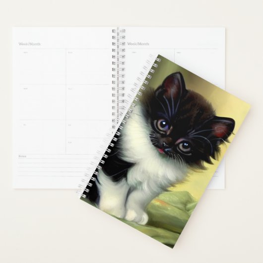  illustratie Tuxedo Kitten Planner (Display)