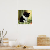 illustratie Tuxedo Kitten Poster (Keuken)