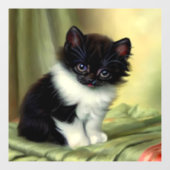 illustratie Tuxedo Kitten Raamsticker (Vel)