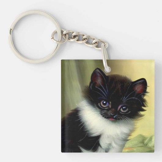 illustratie Tuxedo Kitten Sleutelhanger (voorkant)