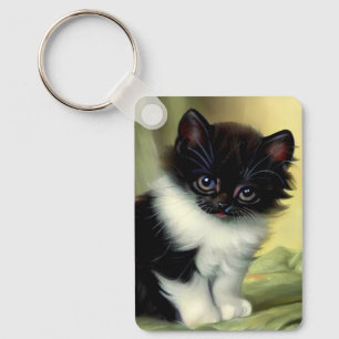  illustratie Tuxedo Kitten Sleutelhanger
