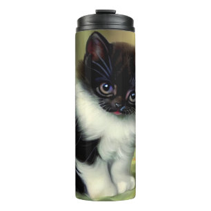 illustratie Tuxedo Kitten Thermosbeker