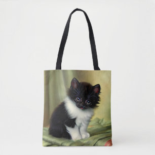 illustratie Tuxedo Kitten Tote Bag