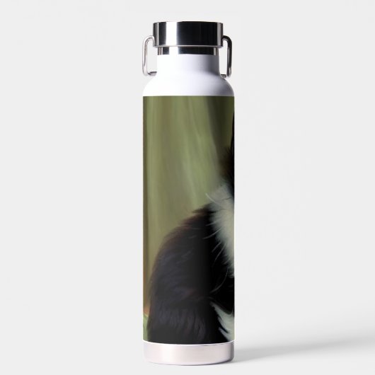  illustratie Tuxedo Kitten Waterfles (Voorkant)