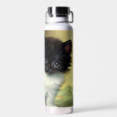  illustratie Tuxedo Kitten Waterfles (Achterkant)