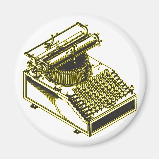 Illustratie typeformulier machinepatroon magneet (Voorkant)