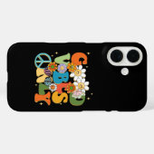 Illustratie typografie met goede vibratie Case-Mate iPhone case (Achterkant (horizontaal))