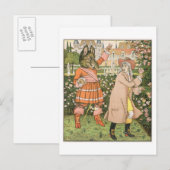 Illustratie uit Beauty en het Beast, 1901 (colo) Briefkaart (Voorkant / Achterkant)