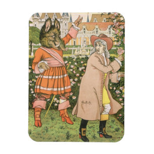 Illustratie uit Beauty en het Beast, 1901 (colo) Magneet