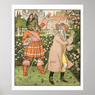 Illustratie uit Beauty en het Beast, 1901 (colo) Poster