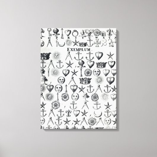 Illustratie uit boek 9 canvas afdruk (Voorkant)