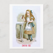 Illustratie uit de kinderkamer Alice - Drink me Briefkaart (Voorkant)