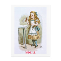 Illustratie uit de kinderkamer Alice - Drink me