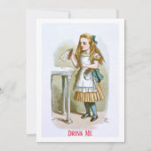 Illustratie uit de kinderkamer Alice - Drink me Notitiekaartje (Voorkant)