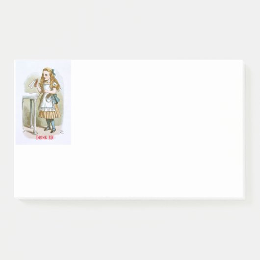 Illustratie uit de kinderkamer Alice - Drink me Post-it® Notes (Voorkant)