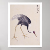 Illustratie uit de klassieke periode: Kraanvogel Poster (Voorkant)