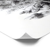 Illustratie uit "De laatste van de Mohikanen" Poster (Hoek)