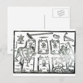 Illustratie uit een boek over tuinbouw briefkaart (Voorkant / Achterkant)