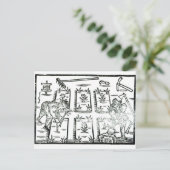 Illustratie uit een boek over tuinbouw briefkaart (Staand voorkant)