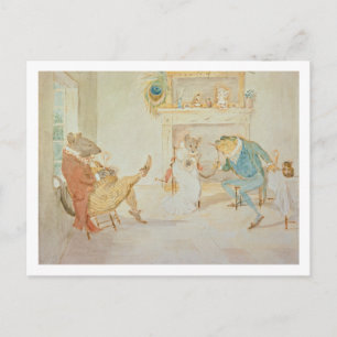 Illustratie uit 'Een kikker die hij een woon zou g Briefkaart