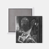 Illustratie uit "Frankenstein" Magneet (Voorkant / Achterkant)
