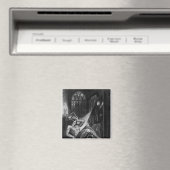 Illustratie uit "Frankenstein" Magneet (Insitu (Vaatwasser))