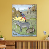 Illustratie uit het 'Boek van Eenvoud' Canvas Afdruk (Insitu (Woonkamer))