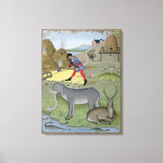 Illustratie uit het 'Boek van Eenvoud' Canvas Afdruk (Voorkant)