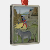 Illustratie uit het 'Boek van Eenvoud' Metalen Ornament (Rechts)