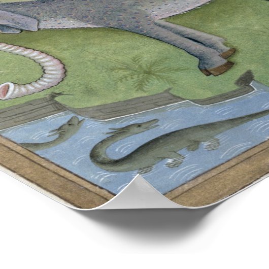 Illustratie uit het 'Boek van Eenvoud' Poster (Hoek)